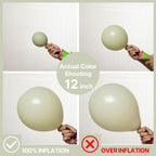 PartyWoo Sage Green Balloons 50pc, 12in - Boho Dusty Olive Latex for Birthday, Wedding & Baby Shower
