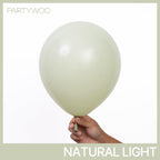 PartyWoo Sage Green Balloons 50pc, 12in - Boho Dusty Olive Latex for Birthday, Wedding & Baby Shower