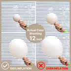 PartyWoo Neutral Balloon Arch Kit – 140pc Boho Ivory, White, Sand, Gold Confetti Balloons for Weddings & Parties