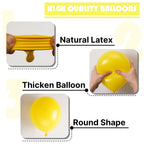 PartyWoo Yellow Balloons 50pcs | 5 Inch Matte Latex for Birthday, Baby Shower & More