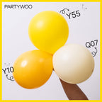 PartyWoo Yellow Balloons 50pcs | 5 Inch Matte Latex for Birthday, Baby Shower & More