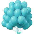 PartyWoo Teal Balloons 100pcs - 12in Turquoise Latex for Party Decor