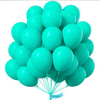 PartyWoo Teal Balloons 50 Pack 12in – Turquoise Aqua Blue Party Decor