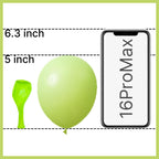PartyWoo Lime Green Balloons 100pcs | 5 Inch Latex Balloons for Graduation, Wedding & Party Decor