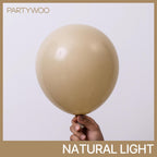 PartyWoo Cream Balloons 50 Pcs - 12in Beige Ivory Neutral Latex for Weddings & Celebrations