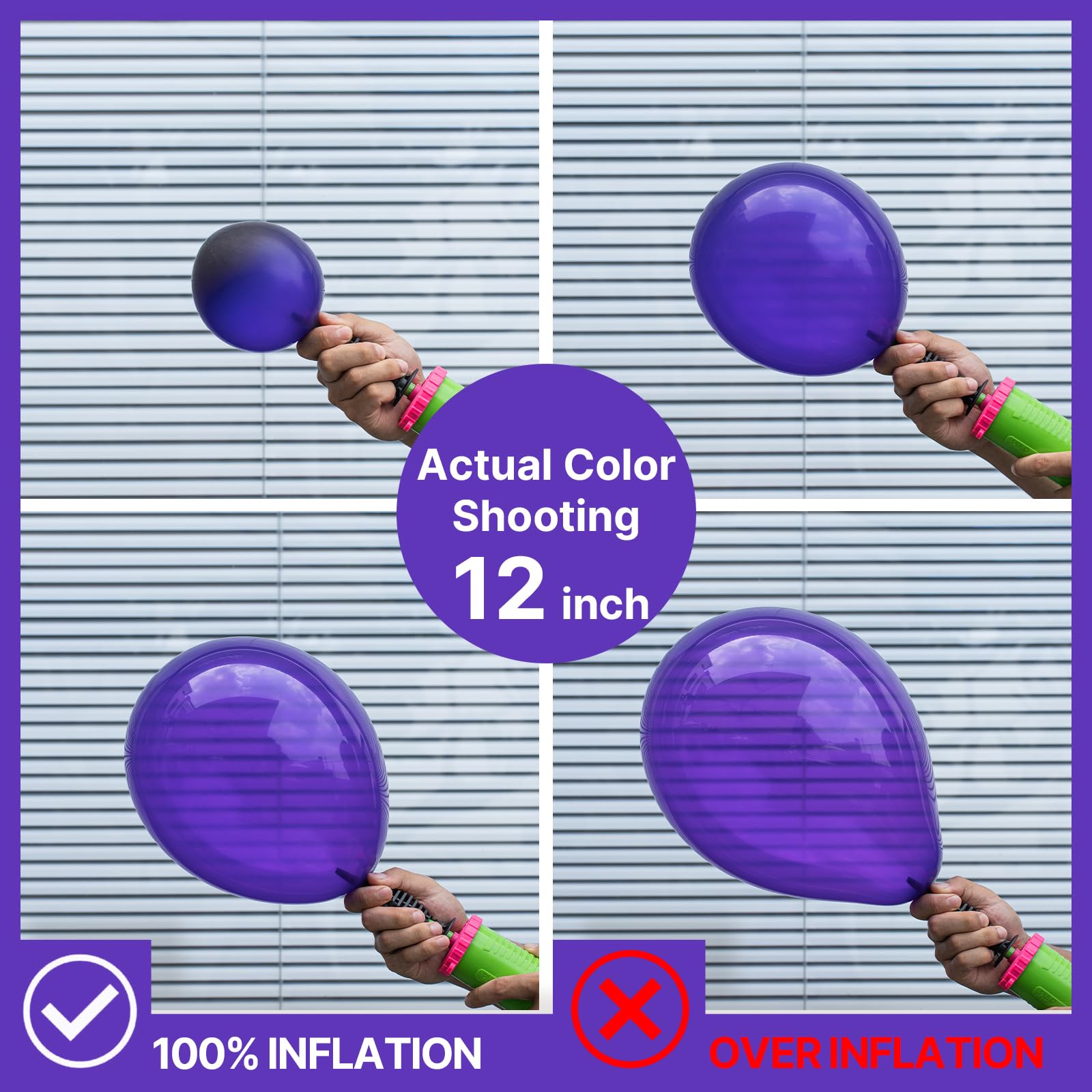 PartyWoo Dark Purple Balloons – 50pcs, 12in Royal Purple Latex Balloons for Birthday, Baby Shower & More