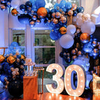 PartyWoo Metallic Blue Balloons 50pcs – 5 Inch Chrome Latex for Weddings & Celebrations