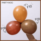PartyWoo Brown Balloons 85 pcs — Boho Neutral Balloon Arch Kit for Weddings & Parties