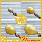 PartyWoo Metallic Gold Balloons – 50pcs, 5-inch Chrome Gold Latex for Birthday, Wedding & More