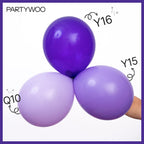 PartyWoo Lavender Balloons - 50 pcs, 12in Light Purple Latex Balloons for Parties, Weddings, Baby Showers