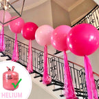 PartyWoo Baby Pink 36in Balloons – 4pc Pastel Latex for Baby Showers & Celebrations