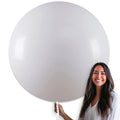 PartyWoo White Balloons 4pc 36in Giant Matte Latex Balloons for Weddings & Events – Helium or Air Y13