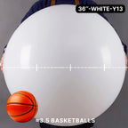 PartyWoo White Balloons 4pc 36in Giant Matte Latex Balloons for Weddings & Events – Helium or Air Y13
