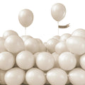 PartyWoo White Sand Balloons – 50pcs, 5in Latex Mini Ivory Cream for Weddings & Parties