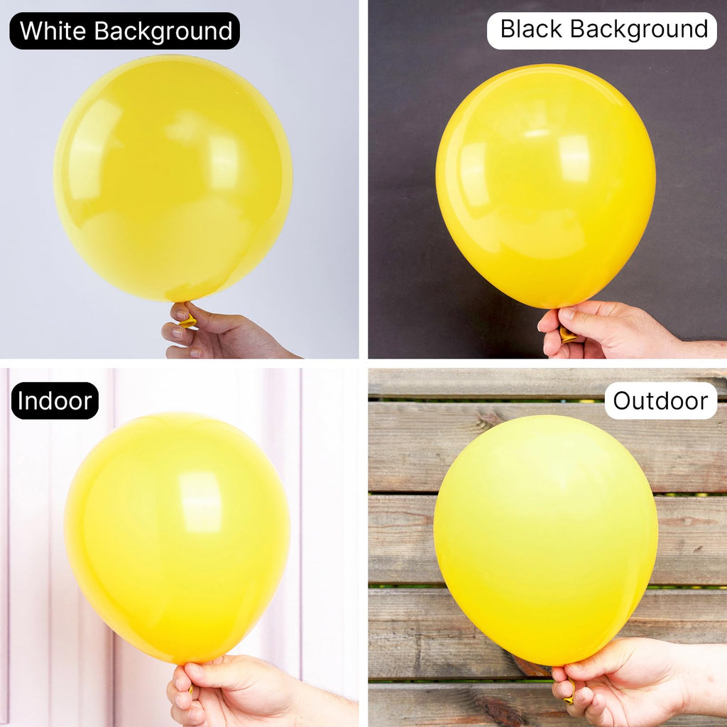 PartyWoo Yellow Balloons - 50pcs, 12in Latex Balloons for Birthday, Baby Shower & Party Decor