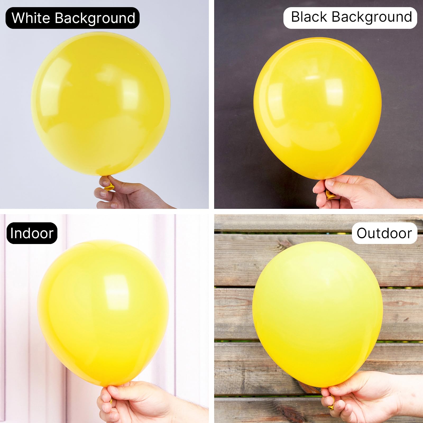 PartyWoo Yellow Balloons - 50pcs, 12in Latex Balloons for Birthday, Baby Shower & Party Decor