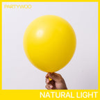 PartyWoo Yellow Balloons 120pcs | Matte Latex Balloon Arch Kit for Celebrations