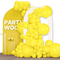 PartyWoo Yellow Balloons 120pcs | Matte Latex Balloon Arch Kit for Celebrations
