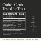 Mushroom Sleep Supplement — Reishi, Passionflower & Hops | 100% USDA Organic, Vegan, 120 Caps