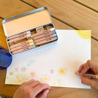 Pastel Mix Watercolour Pencils Gift Set in Reusable Tin