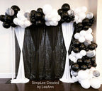 PATYDECRO Black & White Latex Balloons – 50pc 12-Inch Party Decor
