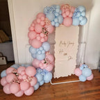 PATYDECRO Pink & Blue Latex Balloons – 50pc, 12in, for Baby Shower, Gender Reveal & Birthday Parties