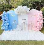 PATYDECRO Pink & Blue Latex Balloons – 50 Pack, 12in, 33ft Ribbon