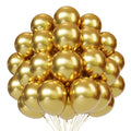 PATYDECRO Gold Latex Balloons – 55pcs, 12in, Ribbon Included | Birthday, Graduation, Baby Shower