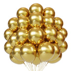 PATYDECRO Gold Latex Balloons – 55pcs, 12in, Ribbon Included | Birthday, Graduation, Baby Shower