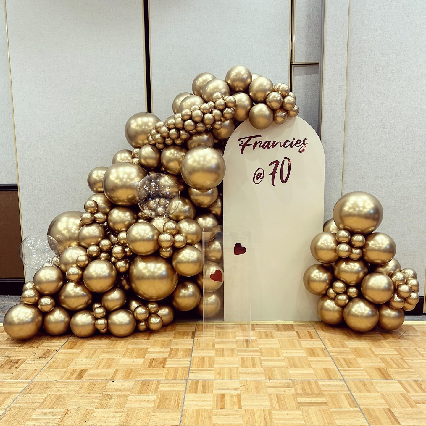 PATYDECRO Gold Latex Balloons – 55pcs, 12in, Ribbon Included | Birthday, Graduation, Baby Shower