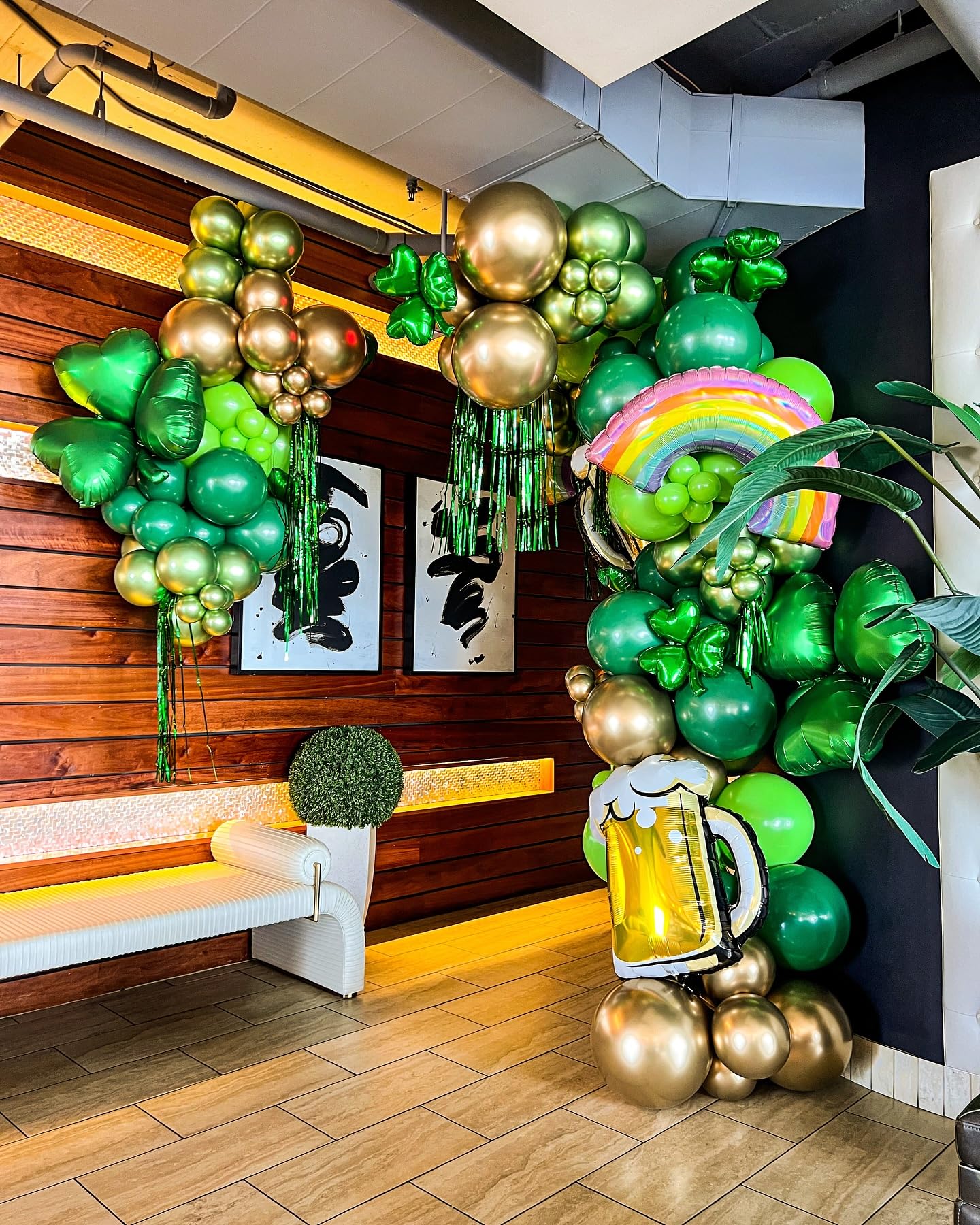 PATYDECRO Green Latex Balloons Set – 50pc 12in with Ribbon (Dark Green/Emerald/Lime) for Parties