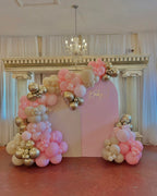 PATYDECRO Pink & Gold Confetti Balloons – 50pcs, 12in | Birthday, Baby Shower, Wedding Decor