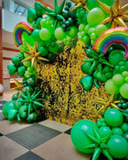 PATYDECRO Green Latex Balloons Set – 50pc 12in with Ribbon (Dark Green/Emerald/Lime) for Parties