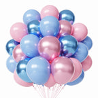 PATYDECRO Pink & Blue Latex Balloons – 50pc, 12in, for Baby Shower, Gender Reveal & Birthday Parties