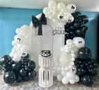 PATYDECRO Black & White Latex Balloons – 50pc 12-Inch Party Decor