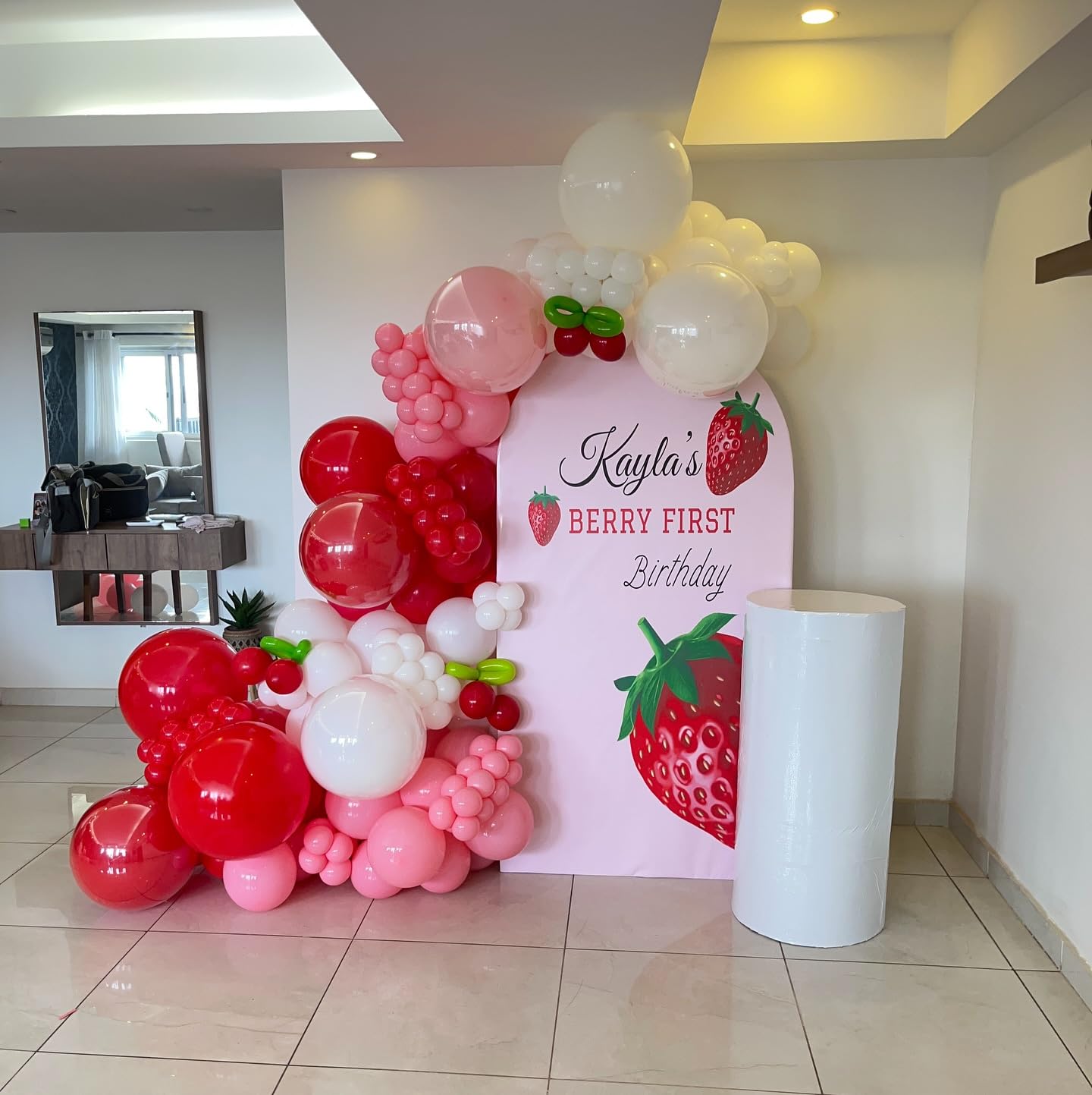 PATYDECRO Red, White & Pink Balloons – 50pcs 12in Latex with Ribbon for Valentines, Weddings & Birthdays