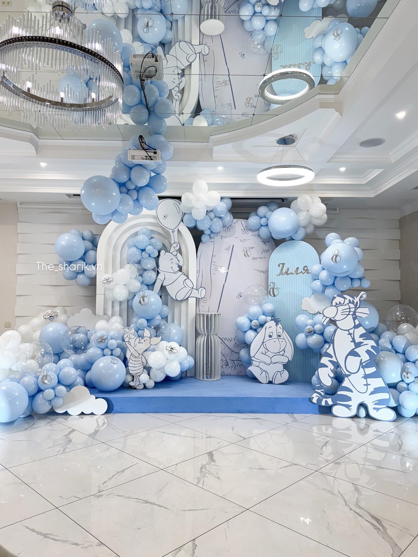 PATYDECRO Light Blue Latex Balloons – 55pcs, 12-inch with Ribbon for Birthday & Party Decor