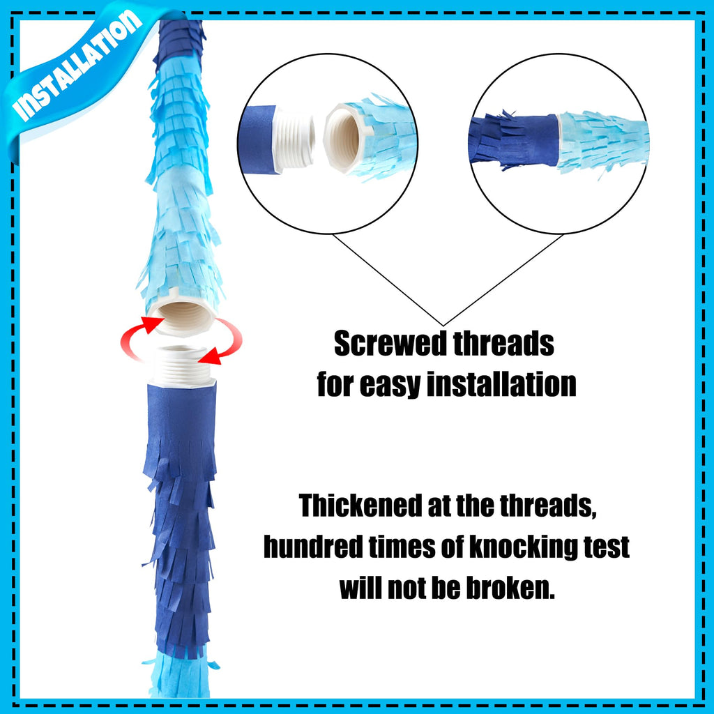 PCFING 30 Inch Pinata Stick Kit Blue – Sturdy, Durable Party Accessory