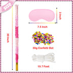 PCFING 30-Inch Piñata Stick Kit – Pink, Extra-Strong, for All Ages Party Fun