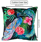 OLIVIA ROCCO Peacock Waterproof Cushion Covers 43 X 43 CM Reversible Breathable Decorative Indoor Outdoor For Patio Garden Sofa Bed Chair