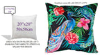 OLIVIA ROCCO Peacock Waterproof Cushion Covers 43 X 43 CM Reversible Breathable Decorative Indoor Outdoor For Patio Garden Sofa Bed Chair