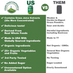 Peak Performance Unsweetened Organic Greens Powder – 25+ Organic Ingredients for Energy & Athletic Support | Vegan Keto