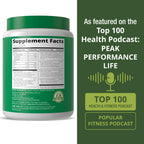 Peak Performance Organic Greens Powder | 25+ Organic Ingredients for Energy & Athletic Performance | Vegan & Keto