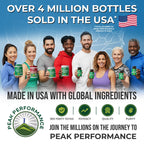 Peak Performance Organic Greens Powder | 25+ Organic Ingredients for Energy & Athletic Performance | Vegan & Keto
