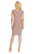 PeeKaBoo classic cut long sleeves maternity dress