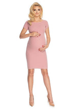 PeeKaBoo classic cut long sleeves maternity dress