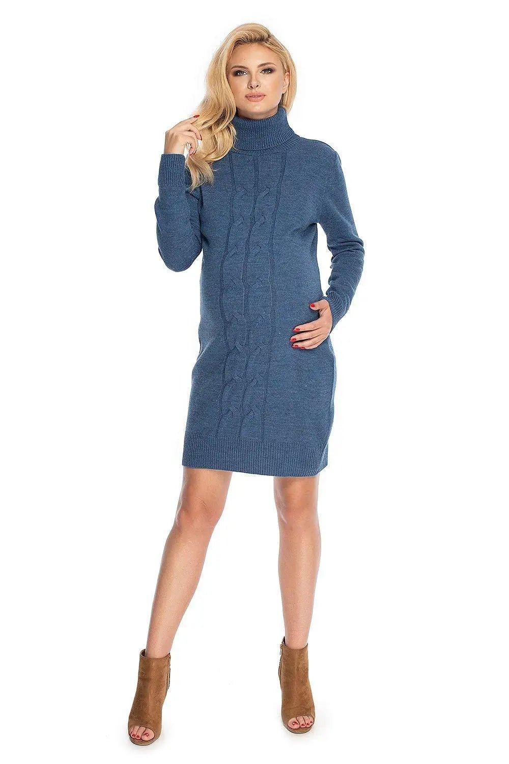 PeeKaBoo long sweater dress