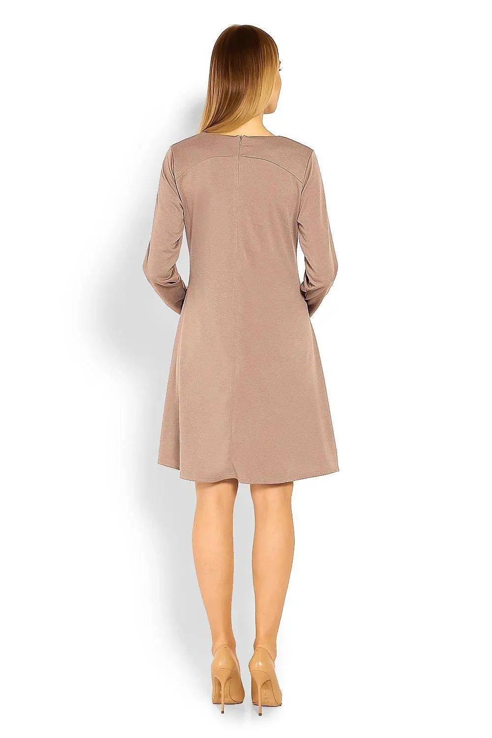 PeeKaBoo loose-fitting long sleeves pregnancy dress