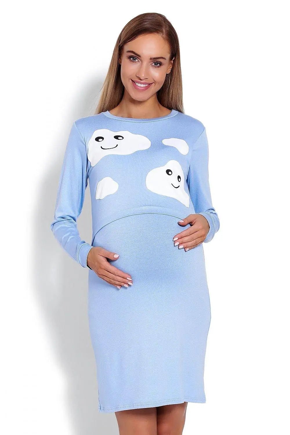 PeeKaBoo raised top maternity nightgown