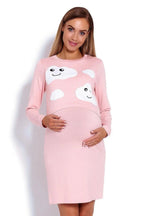 PeeKaBoo raised top maternity nightgown